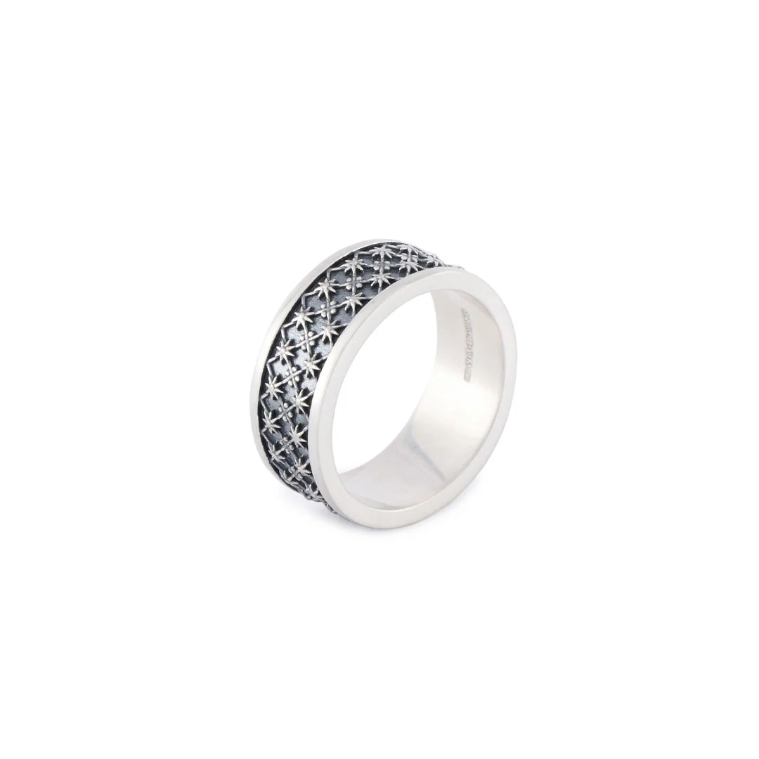 Silver Jacquard Ring - Image 5