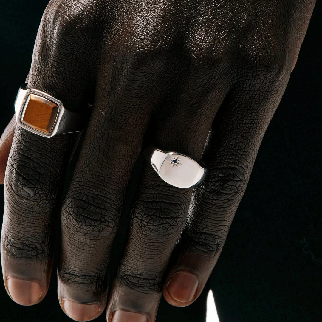 Silver Sapphire Birthstone Ring - Image 4