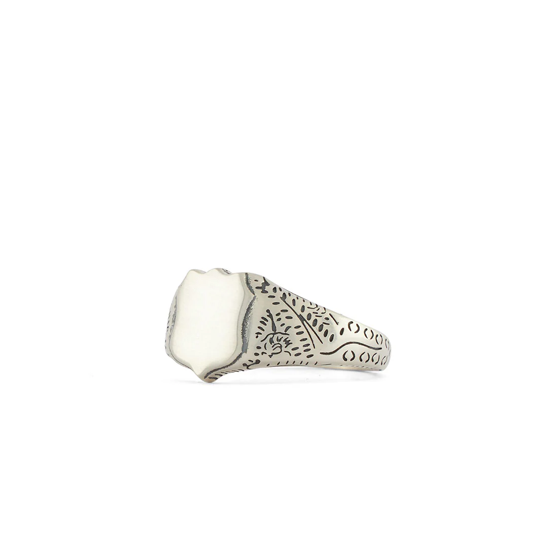 Silver Shield Ring - Image 5
