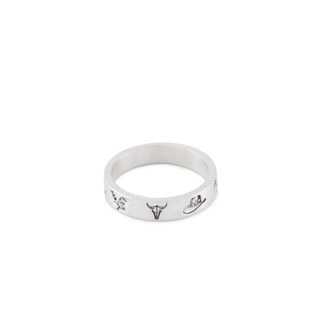Silver Wild West Ring - Image 3